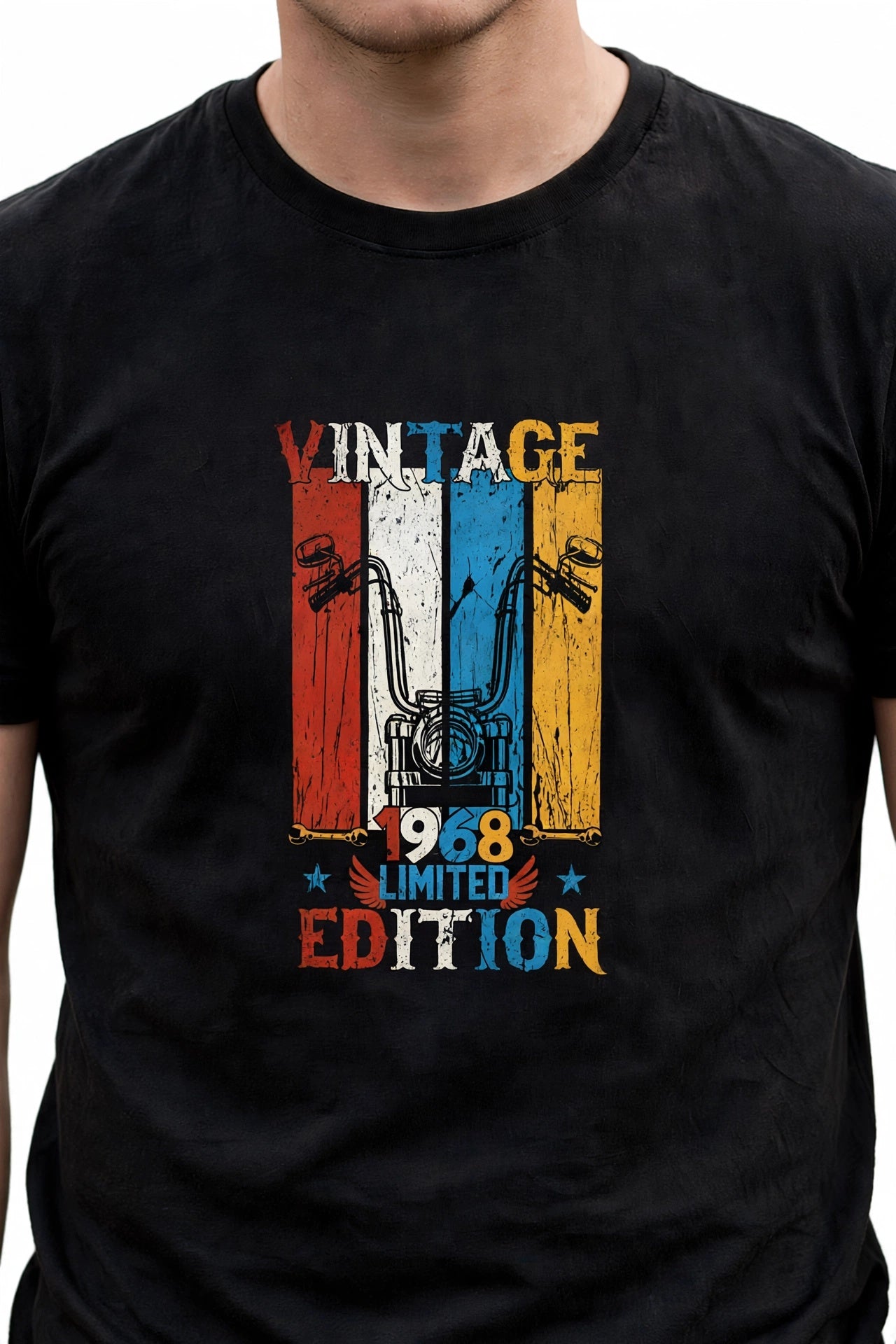 Zorin Wear Vintage Drop Shoulder Graphic Tshirt | 210 GSM Cotton Lycra | Bio-Washed | Unisex