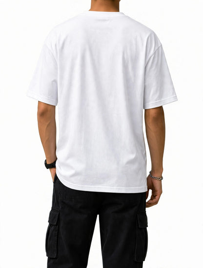 Zorin Wear Duck You Graphic Drop Shoulder Tshirt | 210 GSM Cotton Lycra | Bio-Washed | Unisex