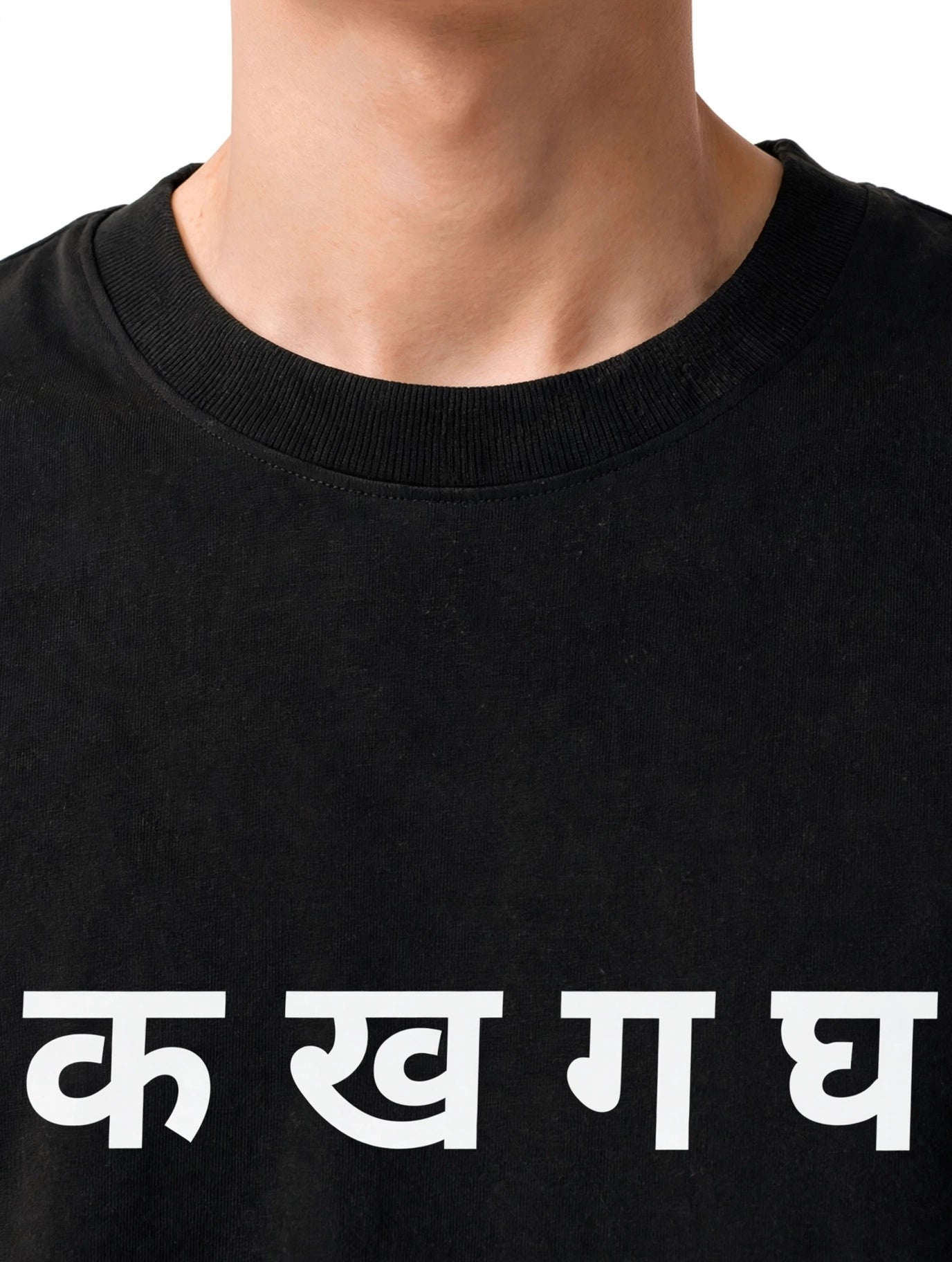 Zorin Wear Varnamala Drop Shoulder Graphic Tshirt | 210 GSM Cotton Lycra | Bio-Washed | Unisex