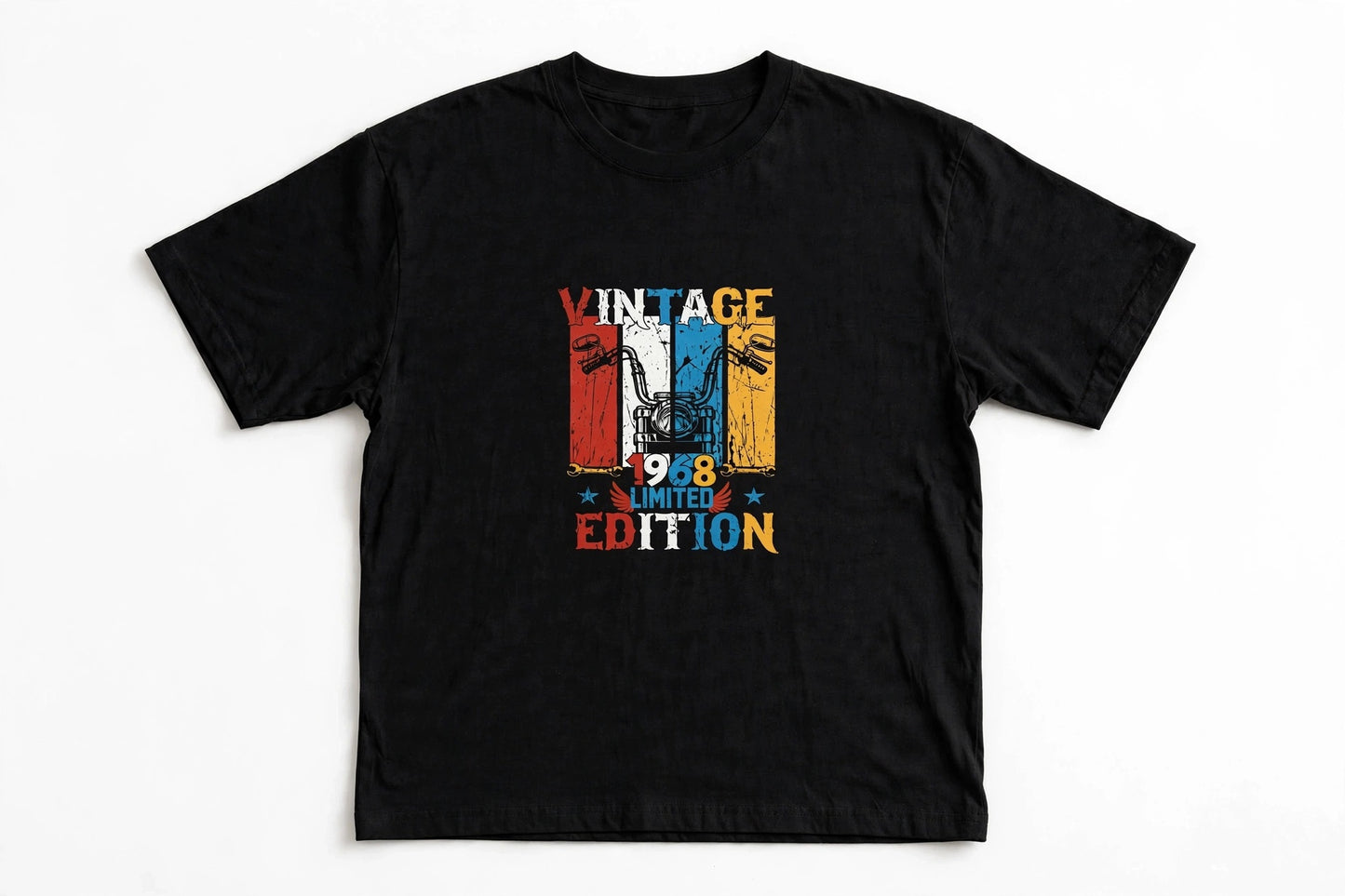 Zorin Wear Vintage Drop Shoulder Graphic Tshirt | 210 GSM Cotton Lycra | Bio-Washed | Unisex